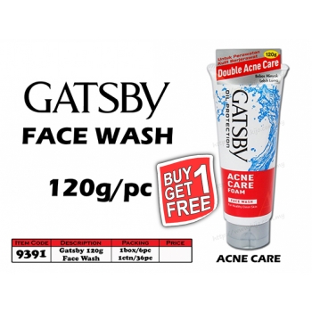 9391 Gatsby Face Wash 120g - Acne Care- Buy1Get1free